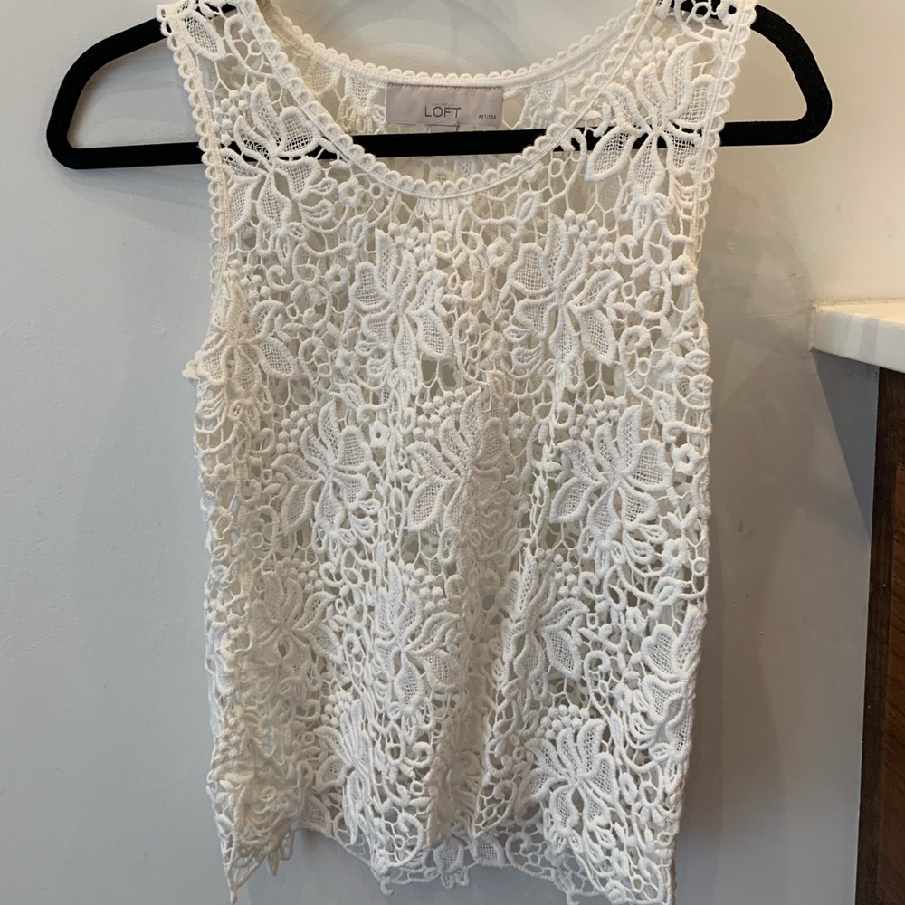 LOFT XSP, open lace shell top